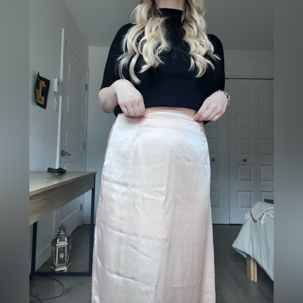 Long skirt in blush/peachy XL - TWIK